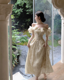 New Simple Ruffled Design White A-Line Floral Dress HZ1024