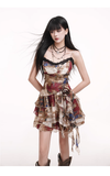 Women New Fashion Party Chiffon Spaghetti Strap Dress HZ1024