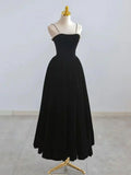 Retro Burgundy Beaded Spaghetti Strap Design A-line Velvet Party Dress Homecoming Dress HZ1024