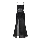 New Fashion Floral Design A-line Sleeveless Spaghetti Strap Puffy Dress HZ1024