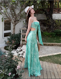 New Simple Fashion Holiday Style Mesh Spaghetti Strap Dress HZ1024
