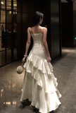 New Elegant Stylish Irregular Design Spaghetti Strap Dress HZ1024