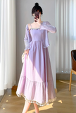 New Simple Elegant Cardigan Design Spaghetti Strap Dress HZ1024