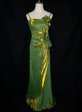 Purple Vintage Floral Embellished Sheath Gown Evening Dress HZ1024