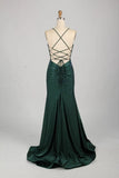 Navy Blue Mermaid Neckline Sequins Sexy Long Prom Dresses Birthday Dresses HZ1024