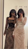 Sexy Sisters Strapless Lace Mermaid Ankle-Length Ball Gown HZ1024