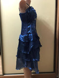 Vintage Shiny Beaded Spaghetti Strap A-Line Short Party Dress Cocktail Dress Homecoming Dress HZ1024