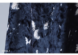 New Fashion Butterfly Pattern Design Sense Navy Blue Long-sleeved Dress HZ1024