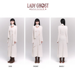 New Fashion White Sweater Style Long-sleeved Dress HZ1024