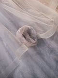 Gray Tulle Floor Length Formal Dress, A-Line Strapless Evening Party Dress HZ1024
